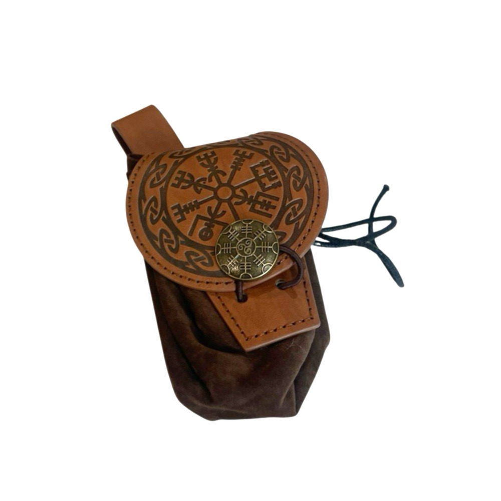 Renaissance Medieval Leather and Suede Pouch Only for Belt - Picture 2 of 5